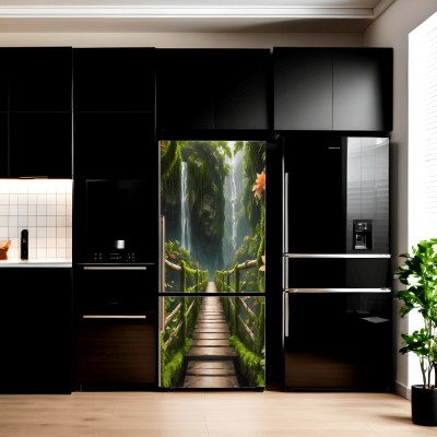 Folie imprimata color pentru decor Frigider, dimensiune 200 x 90cm, model: AVX-FR24 foto