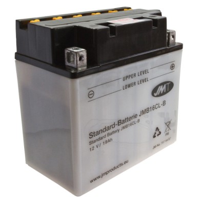 Baterie 12V19AH moto + electrolit YB16CL-B JMT Cod Produs: MX_NEW 7074487MA foto