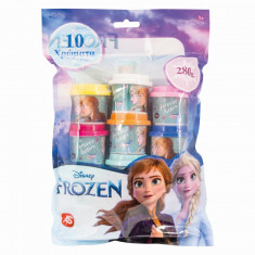 10 BORCANASE DE PLASTILINA FROZEN IN PUNGA DE PLASTIC