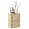 Gossi biblioteca, stejar sonoma, 40x24x52 cm, lemn prelucrat