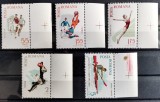 ROMANIA 1965 - Spartachiada - Serie nestampilata cu margini - MNH** - LP 616, Sport, Nestampilat