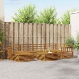 vidaXL Set de canapele de exterior 7 pcs natural Lemn Solid de Acacia 3373769