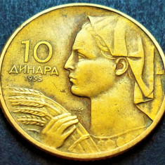 Moneda 20 DINARI / DINARA - RSF YUGOSLAVIA, anul 1955 * cod 2526 A