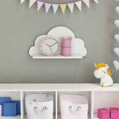 Wandregal Skanderborg 25x45x10cm Wolkenform [en.casa] HausGarden Leisure