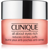 Clinique All About Eyes&trade; Rich crema de ochi hidratanta &icirc;mpotriva ridurilor și a cearcănelor &icirc;ntunecate 15 ml