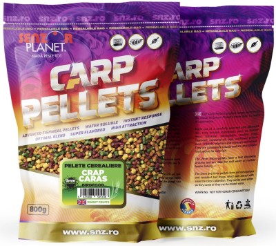 Pelete SENZOR Cerealiere, Crap Caras, 3mm, 800g foto