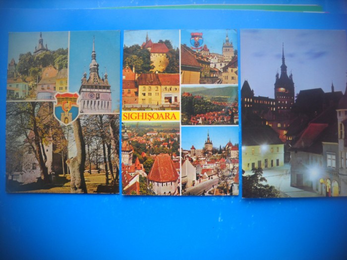 HOPCT LOT 3665 - 3 CARTI POSTALE-SIGHISOARA - JUD MURES-CIRCULATE