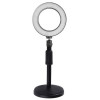 Lampa circulara LED 16 cm diametru,cap bila rotativ 360 grade, suport universal cu talpa si filet 1 4 inclus, Oem