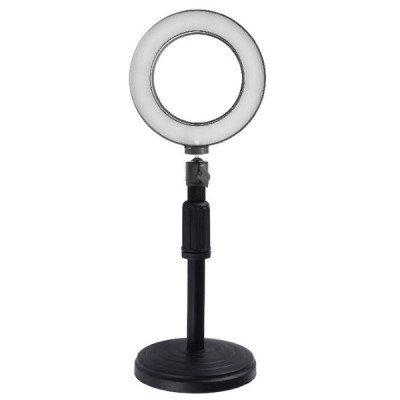 Lampa circulara LED 16 cm diametru,cap bila rotativ 360 grade, suport universal cu talpa si filet 1 4 inclus foto