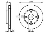 Disc frana FORD MONDEO II Combi (BNP) (1996 - 2000) BOSCH 0 986 478 170