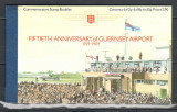 Guernsey.1989 50 ani Aeroportul Guernsey-Avioane carnet GG.43