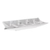 Platou Ceramică Argintiu Inart 39x18x6cm - Platou Servire Elegant