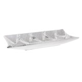 Cumpara ieftin Platou din ceramica Silver 39cm x 18cm x 6cm, Inart