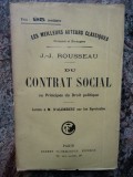 J J Rousseau - Du contrat social ou Principes du Droit politique