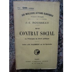 J J Rousseau - Du contrat social ou Principes du Droit politique