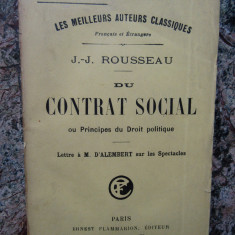 J J Rousseau - Du contrat social ou Principes du Droit politique