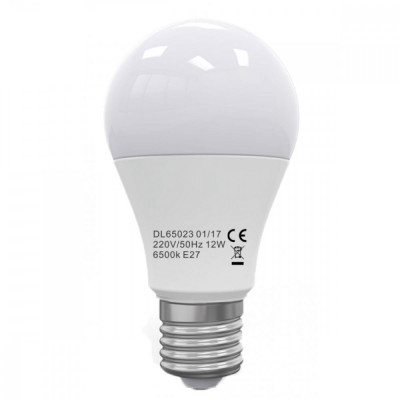 Bec Led E27 12W=100 220V 2700K 15000H A60 Glob foto