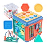 Centru de Activitati bebe cu Jocuri Educative Wisdom Hexahedral, +18 luni