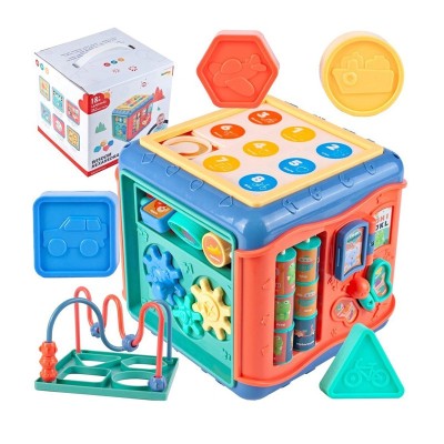 Centru de Activitati bebe cu Jocuri Educative Wisdom Hexahedral, +18 luni foto