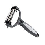 Dispozitiv Curatat tip Peeler, Profesional pentru Taiat, Decojit si Curatat Legume, cu 5 Frunctii, Multifunctional, Negru, CBD CORAL BEST DEALS Negru