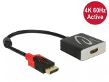 Adaptor Displayport 1.2 la HDMI T-M 4K 60 Hz Activ, Delock 62734