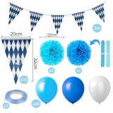 Set 31 piese decoratiuni petrecere tematica Oktoberfest Koogel, hartie, latex, multicolor