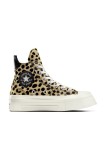 Converse tenisi de piele Chuck 70 De Luxe Heel Squared culoarea bej, A12814C