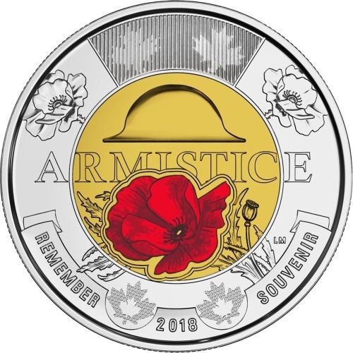 Monede comemorative de 6x2 dolari CANADA - color - UNC