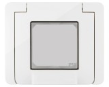 Rama Ornament cu gheare 2M Vimar Neve IP55 alb 09911.01