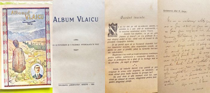 F26-I-Albumul vechi-AUREL VLAICU-1920 Libertatea Orastie carte veche.