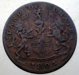 J.056 NETHERLANDS EAST INDIES SUMATRA SINGAPORE MERCHANTS 1 KEPING 1247/1804