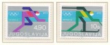 Iugoslavia 1980 Mi 1821/22 MNH - Jocurile Olimpice de iarna, Lake Placid, Nestampilat