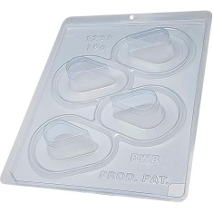 Forma pentru ciocolata BWB 1233, 18.5 x 24 cm, plastic, silicon, transparent