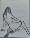 Nud cu spatele - semnat T.Bradean