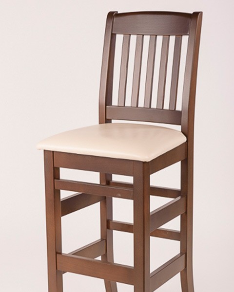 SCAUN BAR BULDOG SEZUT TAPITAT STOFA PLUS - Wenge Maro