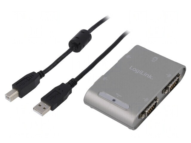 Convertor USB 1.1/2.0 la D-Sub 9pin 4 Mufe USB B Soclu