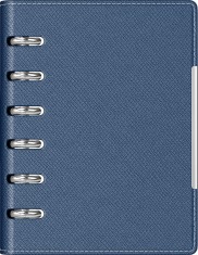 Agenda organizer A6 cu 6 inele albastra