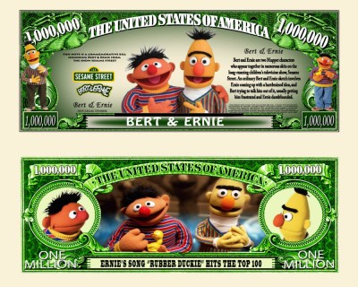 !!! SUA = FANTASY NOTE (TJ6) = BERT &amp;amp; ERNIE - 2024 - UNC / SERIA SESAME STREET foto