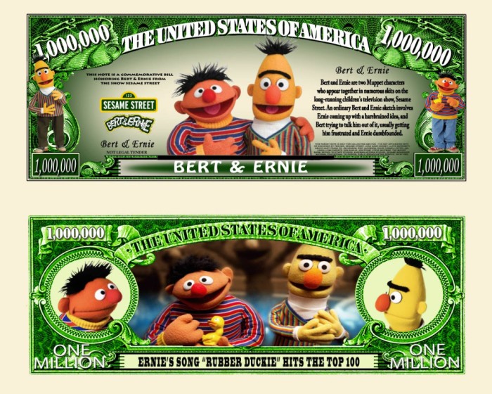 !!! SUA = FANTASY NOTE (TJ6) = BERT &amp; ERNIE - 2024 - UNC / SERIA SESAME STREET