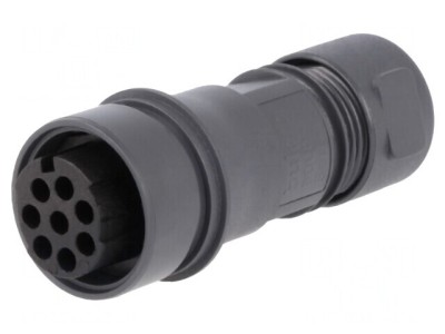 Conector Circular Mufă Mamă 8 PIN Fără Contacte Pe Cablu foto