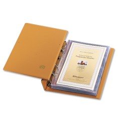 Album pentru carti postale, Compact Luxus, cu 20 folii transparente cu buzunare de 223 x 165 mm