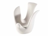 Cumpara ieftin Set 2 suporturi lumanari portelan alb 17.5x13x15 cm