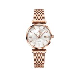 Cumpara ieftin Ceas de dama Olevs CS1648, otel inoxidabil, rose gold, cadran alb