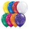 Set 25 baloane latex, Cu stelute, 30cm, Ropet
