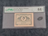 Bancnotă gradată 100lei din 1945 PMG64EPQ