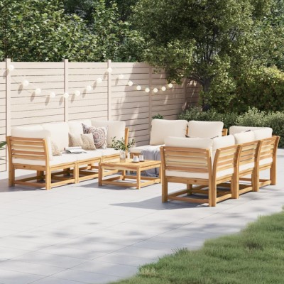 Gossi set mobilier gradina cu perne, 9 piese, lemn masiv acacia foto