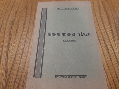 EMIL TARNOVEANU (dedicatie-autograf) - Ingenuncheri Tarzii - 1941, 37 p. foto