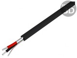 Cablu ecranat 1x2x22AWG Cu, 30m, negru