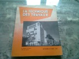 LA TECHNIQUE DES TRAVAUX SEPTEMBRIE OCTOMBRIE 1957 (TEXT IN LIMBA FRANCEZA)