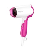 Philips SalonDry Compact BHD003/00 Uscator de par, 1400 W, pliabil, alb/roz